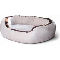Tierlando LANA Hundebett Hundesofa M L XL Velours MEGA DICK SUPERWEICH creme 1 m, 30 cm, 90 cm von Tierlando