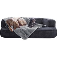 Tierlando LILLY flauschige Haustier- & Plüschdecke grau XL von Tierlando