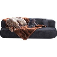 Tierlando LILLY flauschige Haustier- & Plüschdecke hellbraun XL von Tierlando