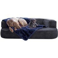 Tierlando LILLY flauschige Haustier- & Plüschdecke navy S von Tierlando
