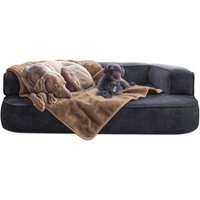 Tierlando LILLY flauschige Haustier- & Plüschdecke sandbraun XL von Tierlando