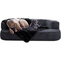 Tierlando LILLY flauschige Haustier- & Plüschdecke schwarz XL von Tierlando