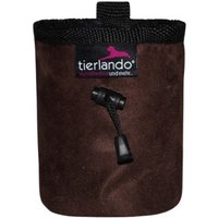 Tierlando LIO VELOURS - doppellagiger Leckerlibeutel / Snackbeutel braun von Tierlando