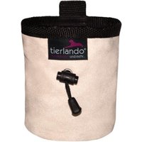 Tierlando LIO VELOURS - doppellagiger Leckerlibeutel / Snackbeutel creme von Tierlando