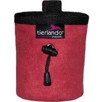Tierlando LIO VELOURS - doppellagiger Leckerlibeutel / Snackbeutel dunkelrot von Tierlando