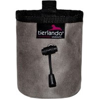 Tierlando LIO VELOURS - doppellagiger Leckerlibeutel / Snackbeutel grau von Tierlando