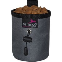 Tierlando LIO - doppellagiger Leckerlibeutel / Snackbeutel graphit von Tierlando