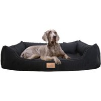 Tierlando MADDOX SOFT - Orthopädisches Hundebett schwarz 1,2 m, 25 cm, 85 cm von Tierlando