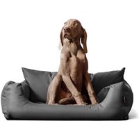 Tierlando NEMO Hundebett Hundesofa S M L Hundekorb Katzenbett 65 80 100cm grau/ grau 65 cm, 20 cm, 50 cm von Tierlando
