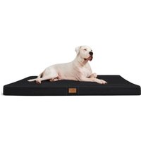 Tierlando OSCAR VISCO - Orthopädische Hundematte Matratze aus Kunstleder schwarz 1,5 m, 11 cm, 1 m von Tierlando