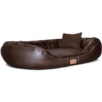 Tierlando Orthopädisches Hundebett LENNART VISCO PLUS Kunstleder und Velours braun 1,4 m, 30 cm, 1,05 m Tierlando Orthopädisches Hundebett LENNART VISCO PLUS Kunstleder und Velours braun 1,4 m, 30 cm, 1,05 m von Tierlando