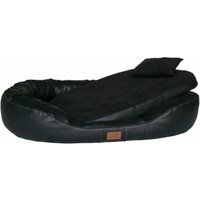 Tierlando Orthopädisches Hundebett LENNART VISCO PLUS Kunstleder und Velours grau/ grau 1 m, 25 cm, 85 cm Tierlando Orthopädisches Hundebett LENNART VISCO PLUS Kunstleder und Velours grau/ grau 1 m, 25 cm, 85 cm von Tierlando