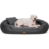 Tierlando Orthopädisches Hundebett LENNART VISCO PLUS Kunstleder und Velours schwarz/ graphit 1,4 m, 30 cm, 1,05 m Tierlando Orthopädisches Hundebett LENNART VISCO PLUS Kunstleder und Velours schwarz/ graphit 1,4 m, 30 cm, 1,05 m von Tierlando