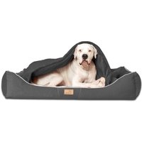Tierlando RUDOLPH - Orthopädisches Hundebett inkl. Schonbezug mit Hundedecke schwarz/ graphit 1,3 m, 25 cm, 1 m Tierlando RUDOLPH - Orthopädisches Hundebett inkl. Schonbezug mit Hundedecke schwarz/ graphit 1,3 m, 25 cm, 1 m von Tierlando