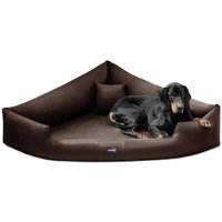 Tierlando TRIVIA - Orthopädisches Eckhundebett braun 1 m, 25 cm, 1 m von Tierlando