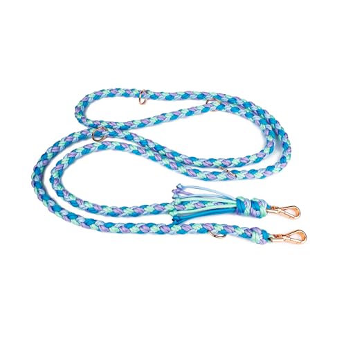 Hundeleine Tierluxe Foxy Handgemacht Paracord (Blau, S Lienelänge: 200 cm) von Tierluxe