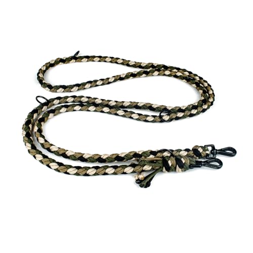 Hundeleine Tierluxe Foxy Handgemacht Paracord (Tarnung, L Lienelänge: 300 cm) von Tierluxe