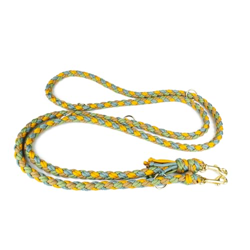Hundeleine Tierluxe Welle Paracord Handgeflochten (Sommer, L Lienelänge: 300 cm) von Tierluxe