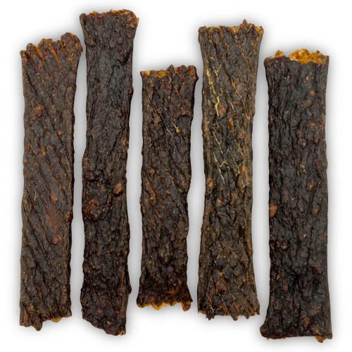 Getrocknete Hirsch-Streifen | Kaustreifen für Hunde | 100g von Tiernahrung Schwenner