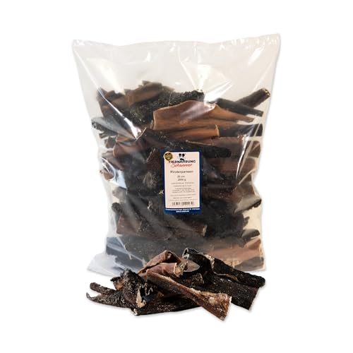Tiernahrung Schwenner Rinderpansen für Hunde getrocknet – Dog Snacks - gesunde Kaustangen für Hunde 2500g 20cm von Tiernahrung Schwenner