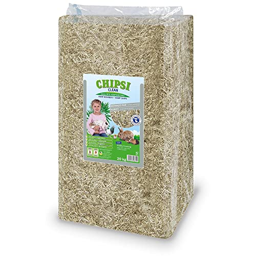 SUPRAVIT Hanfeinstreu Ballen Pferdeeinstreu - TierWohl CLEAN Hanf ist für allergische und Sensible Pferde, 1er Pack (1 x 20 kg) von Tierwohl