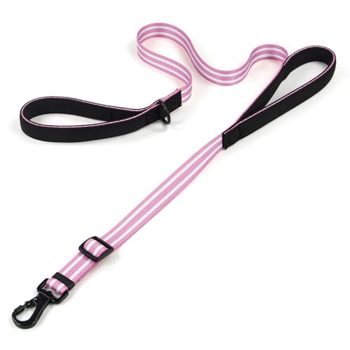 Tiffpaws Verstellbare Hundeleine mit doppeltem Griff, doppelt weich gepolsterte Griffe, Hundeleine für Verkehrskontrolle, hitzebeständig, lange Leinen, perfekt für Spaziergänge und Training von Tiffpaws Verstellbare Hundeleine mit doppeltem Griff, doppelt weich gepolsterte Griffe, Hundeleine für Verkehrskontrolle, hitzebeständig, lange Leinen, perfekt für Spaziergänge und Training von von Tiffpaws