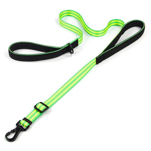 Tiffpaws Verstellbare Hundeleine mit doppeltem Griff, doppelt weich gepolsterte Griffe, Hundeleine für Verkehrskontrolle, hitzebeständige lange Leinen, perfekt für Spaziergänge und Training von Tiffpaws Verstellbare Hundeleine mit doppeltem Griff, doppelt weich gepolsterte Griffe, Hundeleine für Verkehrskontrolle, hitzebeständige lange Leinen, perfekt für Spaziergänge und Training von von Tiffpaws