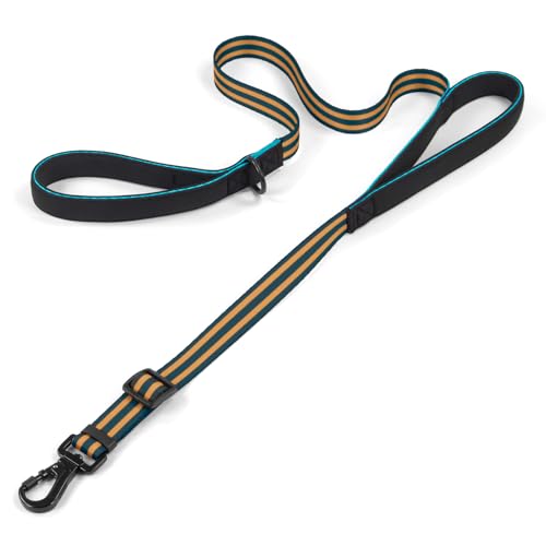 Tiffpaws Verstellbare Hundeleine mit doppeltem Griff, doppelt weich gepolsterte Griffe, Hundeleine für Verkehrskontrolle, hitzebeständige lange Leinen, perfekt für Spaziergänge und Training von Tiffpaws Verstellbare Hundeleine mit doppeltem Griff, doppelt weich gepolsterte Griffe, Hundeleine für Verkehrskontrolle, hitzebeständige lange Leinen, perfekt für Spaziergänge und Training von von Tiffpaws