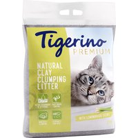 Tigerino Premium Katzenstreu 2 x 12 kg - Sparpaket - Zitronengrasduft von Tigerino