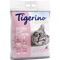 Tigerino Premium Katzenstreu 2 x 12 kg - Sparpaket - Weiße Rosen-Duft von Tigerino