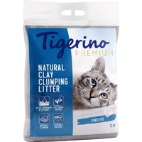 Tigerino Premium Katzenstreu 2 x 12 kg - Sparpaket - Sensitive (parfümfrei) von Tigerino