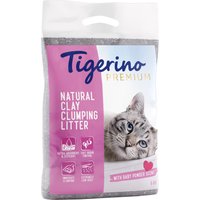 Tigerino Premium Katzenstreu - Babypuderduft - 6 kg von Tigerino