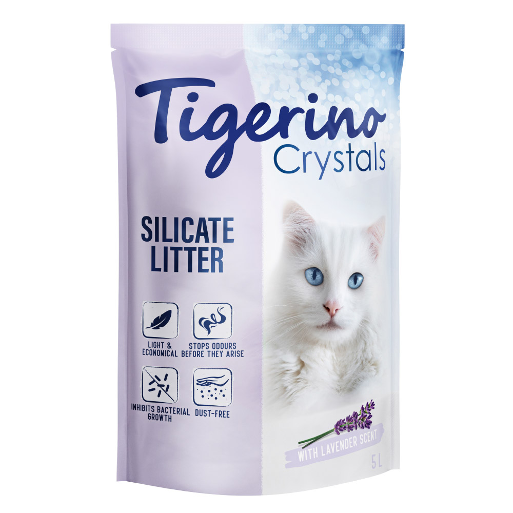 Tigerino Crystals Katzenstreu 5 l - Lavendelduft von Tigerino
