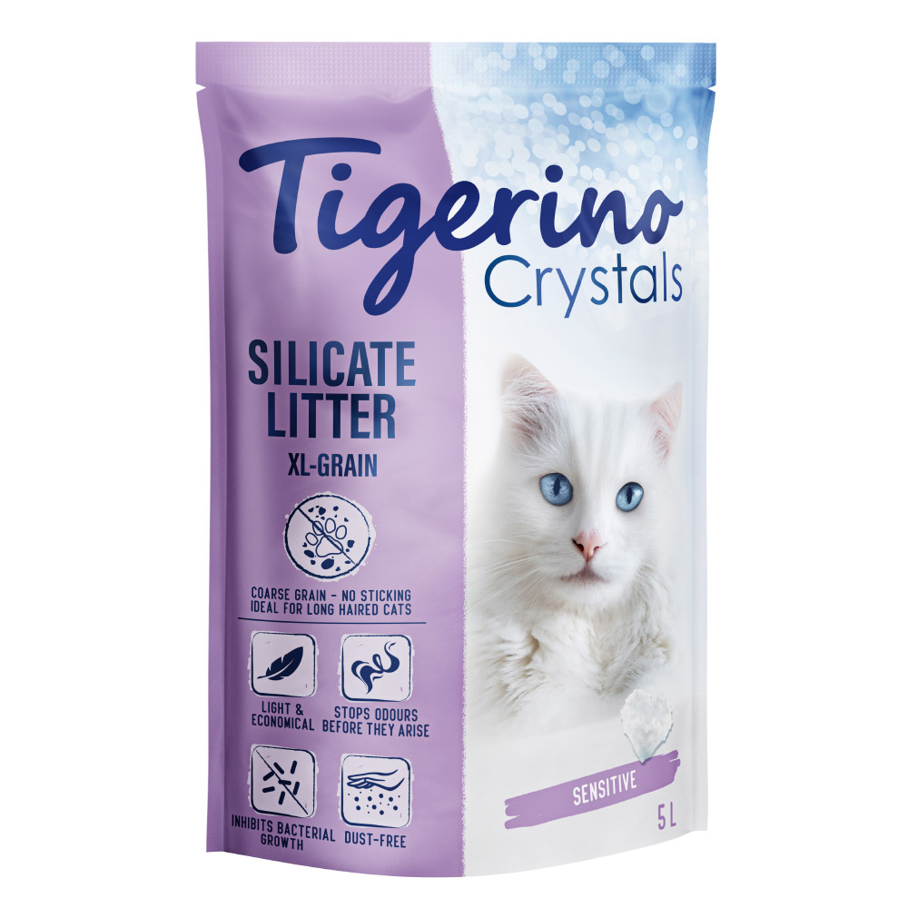 Tigerino Crystals XL-Grain Sensitive Katzenstreu – parfümfrei - 6 x 5 l Tigerino Crystals XL-Grain Sensitive Katzenstreu – parfümfrei - 6 x 5 l von Tigerino