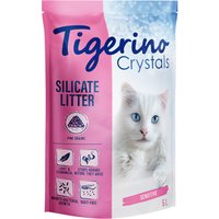 Tigerino Crystals bunte Katzenstreu - Sensitive, parfümfrei - pink 3 x 5 l von Tigerino