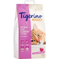 Tigerino Nuggies Katzenstreu - Babypuderduft - 2 x 14 l von Tigerino