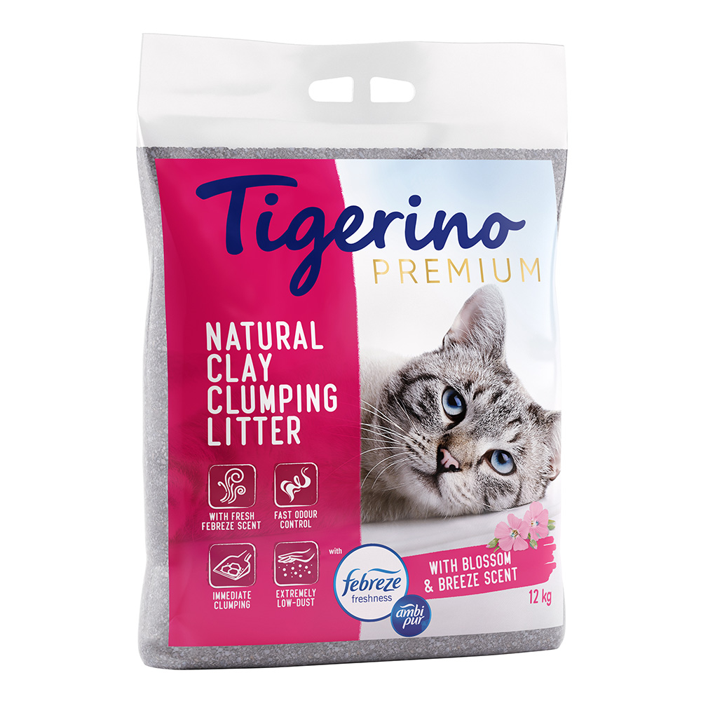 Tigerino Premium Katzenstreu 12 kg - Febreze Frischer Blütenduft Tigerino Premium Katzenstreu 12 kg - Febreze Frischer Blütenduft von Tigerino