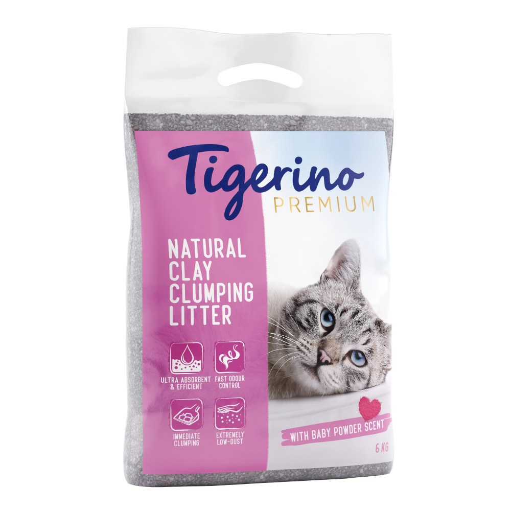Tigerino Premium Katzenstreu – Babypuderduft - Probiergröße 6 kg Tigerino Premium Katzenstreu – Babypuderduft - Probiergröße 6 kg von Tigerino