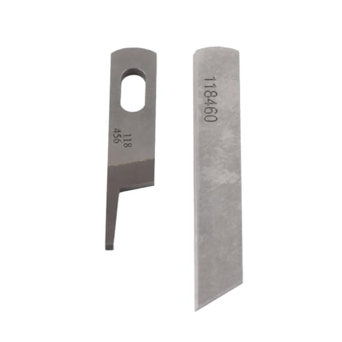 Tihebeyan Hochwertiges Oberes und Unteres Klingen -Kit Korrosionsbeständiges Messer Overlock Vane/Wing für Siruba 747.737, Geeignet für Nähenthusiasten von Tihebeyan