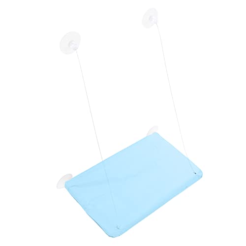 Tihebeyan Katzenfenster Hängematte Sicher und Sicheres Saugnapfbecher -Hängematte Leicht zu Reinigen Handwäsche für Ruhen und Sonnenbaden Geeignet für Faule Katzen (Blue) von Tihebeyan
