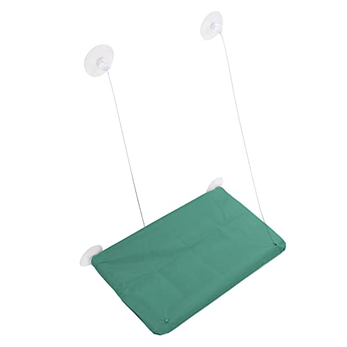 Tihebeyan Katzenfenster Hängematte Sicher und Sicheres Saugnapfbecher -Hängematte Leicht zu Reinigen Handwäsche für Ruhen und Sonnenbaden Geeignet für Faule Katzen (Green) von Tihebeyan