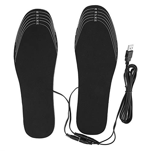 Tiiyee Plantar Fasciitis Arch Support Insoles, USB Beheizte Schuheinlagen Fußwärmer Pad Boot Mobile Wärmer für Fußschmerzen Fersenschmerzen Knie Rückenschmerzen (35 40 Yards) von Tiiyee