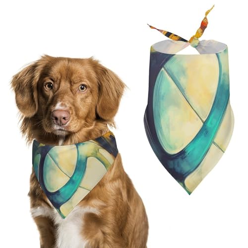Hund Bandanas Aquarell-Ball Hundeschal Latztuch Für Haustiere Large: 70 * 30 cm Hund Bandanas Aquarell-Ball Hundeschal Latztuch Für Haustiere Large: 70 * 30 cm von Tilivyx