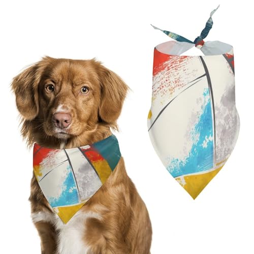 Hund Bandanas Aquarell-Ball Hundeschal Latztuch Für Haustiere Large: 70 * 30 cm Hund Bandanas Aquarell-Ball Hundeschal Latztuch Für Haustiere Large: 70 * 30 cm von Tilivyx