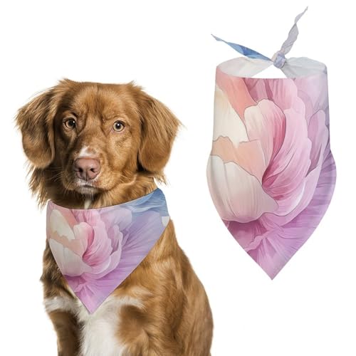 Hund Bandanas Aquarell Blumen Blüte Hundeschal Latztuch Für Haustiere Large: 70 * 30 cm von Tilivyx