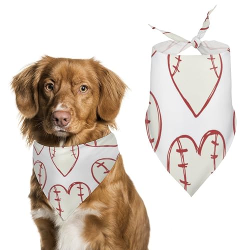 Hund Bandanas Baseball Sport Ball Hundeschal Latztuch Für Haustiere Large: 70 * 30 cm Hund Bandanas Baseball Sport Ball Hundeschal Latztuch Für Haustiere Large: 70 * 30 cm von Tilivyx