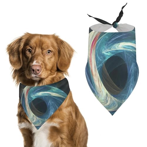 Hund Bandanas Blauer Kreis Hundeschal Latztuch Für Haustiere Large: 70 * 30 cm von Tilivyx