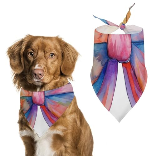 Hund Bandanas Bogenknoten Hundeschal Latztuch Für Haustiere Large: 70 * 30 cm von Tilivyx