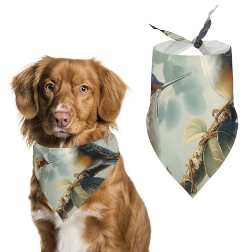 Hund Bandanas Brummende Vögel Hundeschal Latztuch Für Haustiere Large: 70 * 30 cm Hund Bandanas Brummende Vögel Hundeschal Latztuch Für Haustiere Large: 70 * 30 cm von Tilivyx