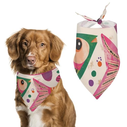 Hund Bandanas Bunte Fisch-Muster Hundeschal Latztuch Für Haustiere Large: 70 * 30 cm Hund Bandanas Bunte Fisch-Muster Hundeschal Latztuch Für Haustiere Large: 70 * 30 cm von Tilivyx